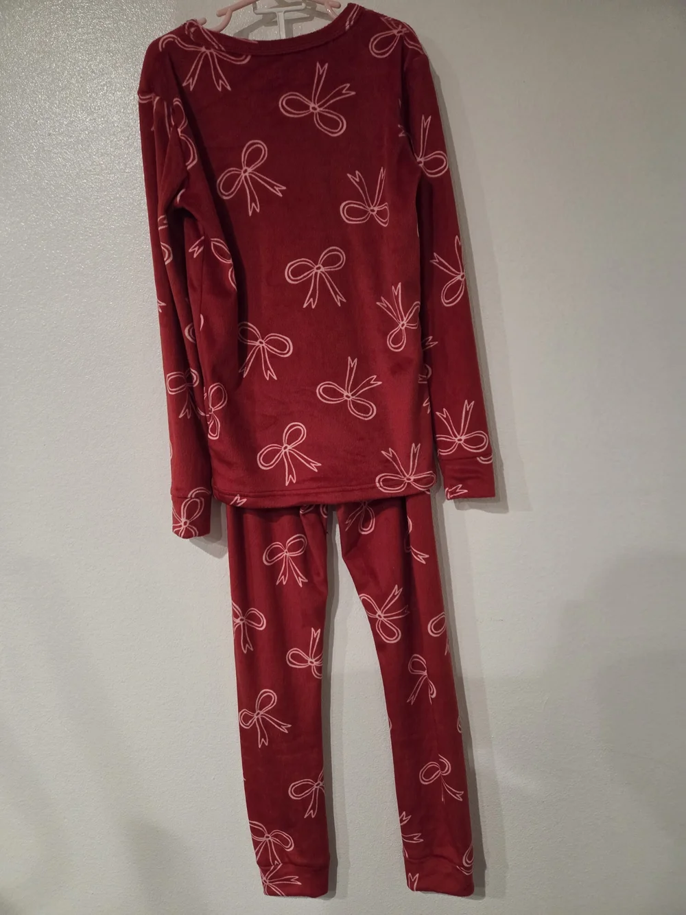Kids Bow-Print Pajama Set